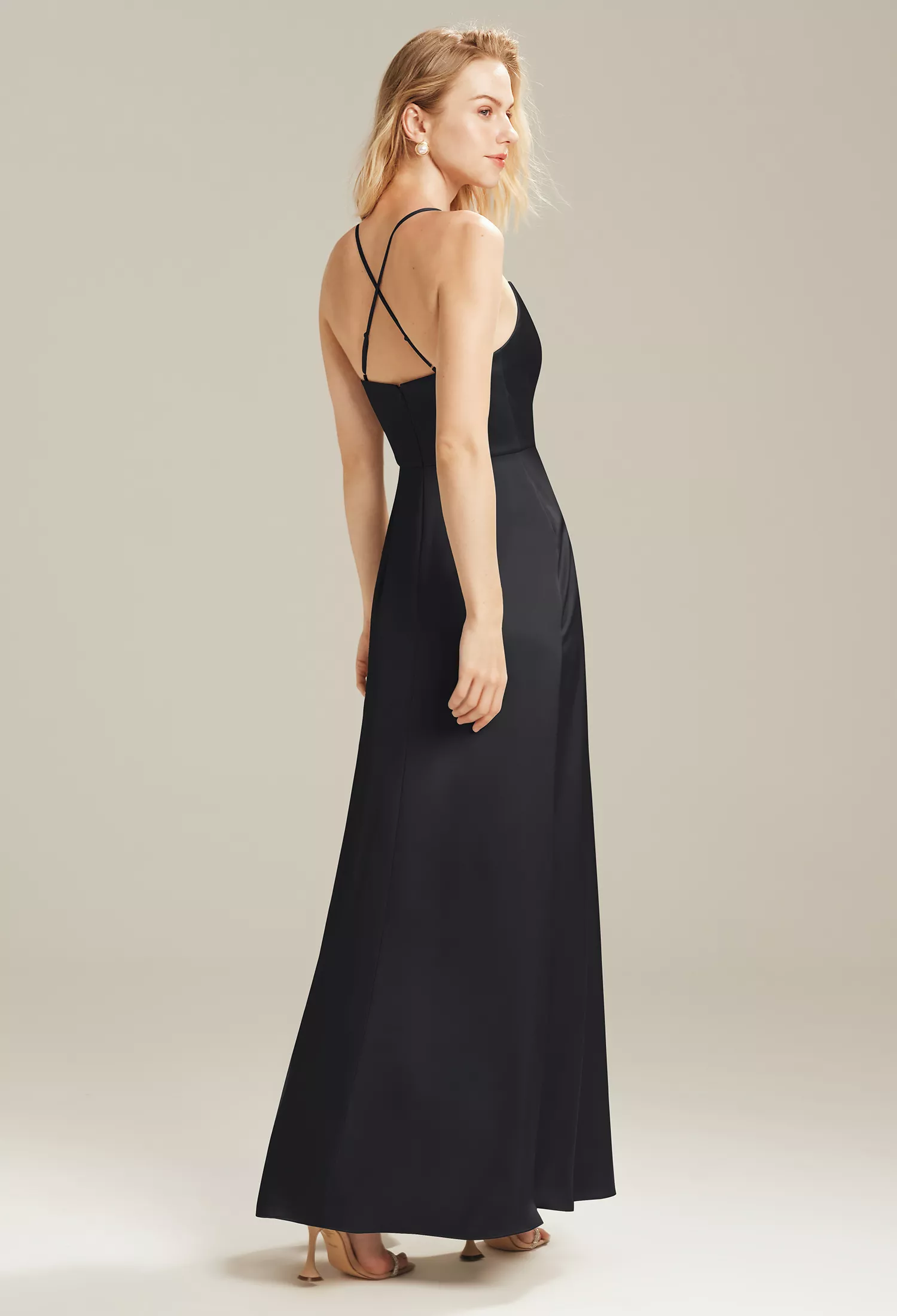 AW Kora Black Metallic  Plus Size Wedding Guest Dresses